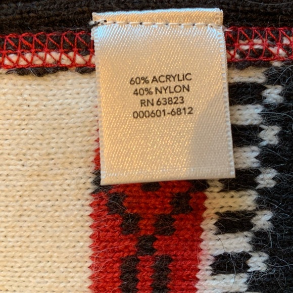 Christopher & Banks Red and Black Knit Sweater Vest Size L - Picture 5 of 6